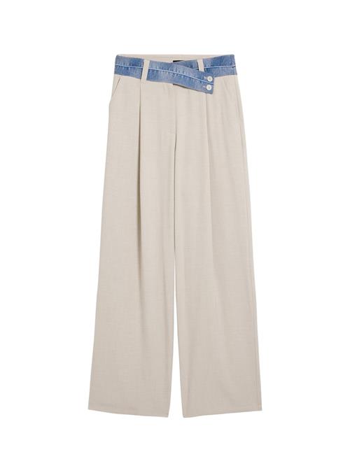 Se Desigual Bukser med fals  blue denim / hvid ved About You
