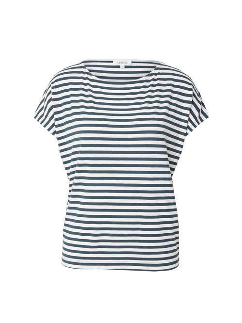 s.Oliver Shirts  mørkegrøn / hvid
