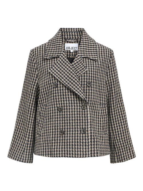 OBJECT Overgangsjakke 'Keily'  beige / sort / hvid