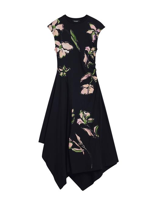 Desigual Kjole  grøn / rosé / sort