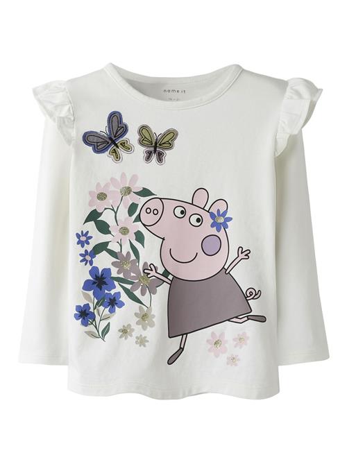 NAME IT Bluser & t-shirts 'NMFANNA PEPPA'  smaragd / lyserød / sort / hvid