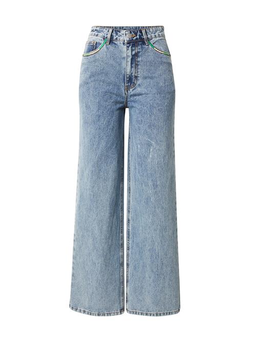 VILA Jeans 'VIFREYA'  blue denim / lime / hvid
