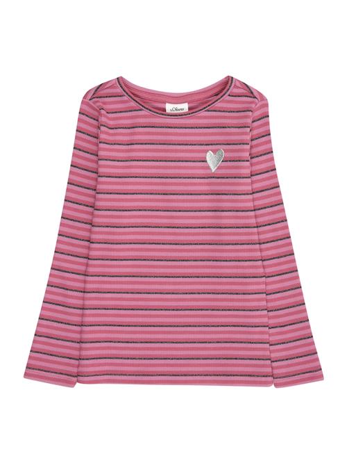 s.Oliver Bluser & t-shirts  mørkegrå / orkidee / mørk pink
