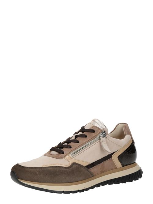 GABOR Sneaker low  lysebeige / brun / lysebrun / guld