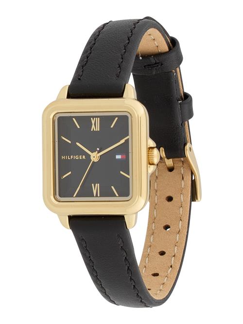 TOMMY HILFIGER Analogt ur 'MIA'  guld / sort