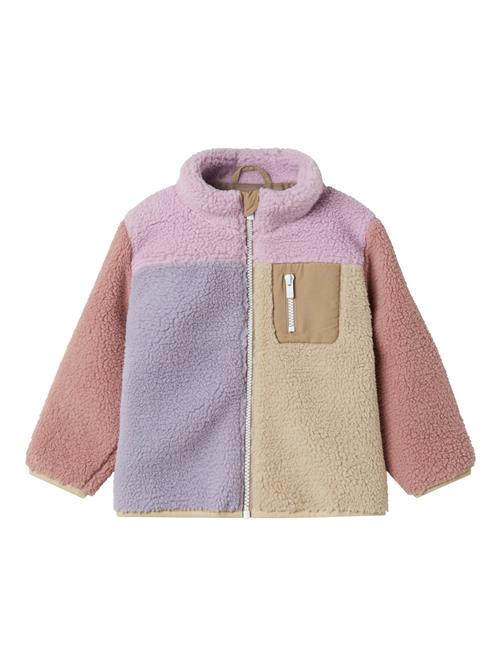 NAME IT Fleecejakke  lysebeige / lyselilla / lyserød / gammelrosa