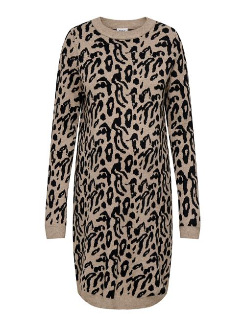 Only Maternity Strikkjole 'OLMJenni'  camel / sort