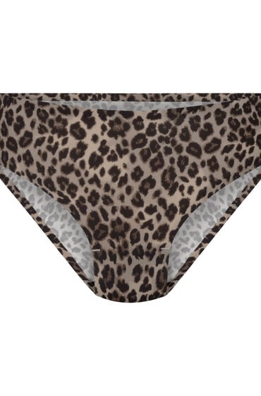 Hunkemöller Brasiliansk mikrotrusse med leopard Brown