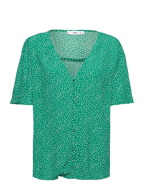 Flowy Printed Blouse Mango Green