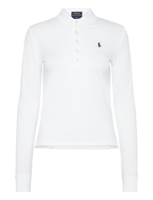 Se Slim Fit Stretch Polo Shirt Polo Ralph Lauren White ved Booztlet