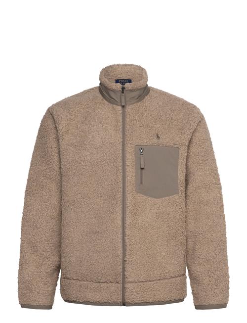 Se Pile Fleece Hybrid Jacket Polo Ralph Lauren Beige ved Booztlet