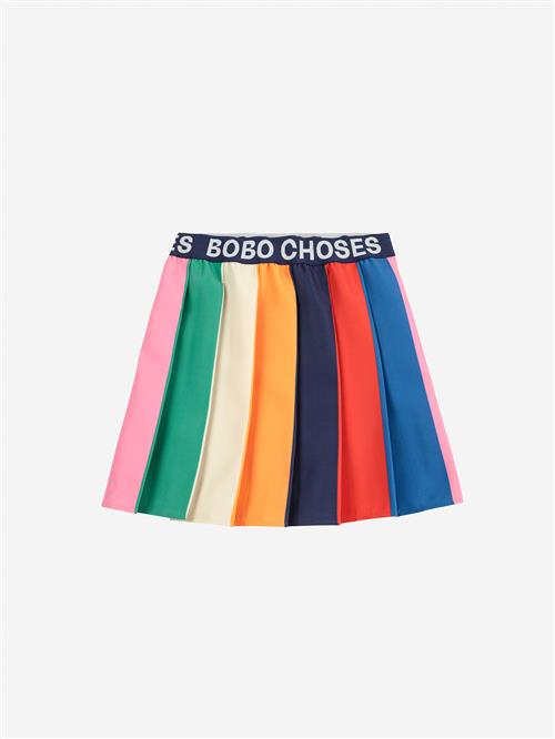 Bobo Choses Bobo Color Block Plisseret Nederdel Multicolor  Multicolor 6-7 Years  Gul  6-7 år  kvinde