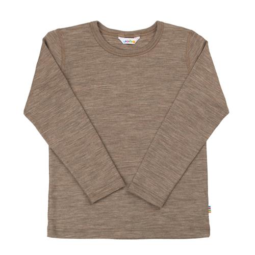 Joha Langærmet Uldtop Beige Melange  Beige Melange-100 cm Wool Beige  100 cm  Unisex