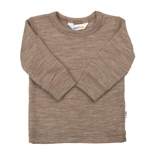 Joha Langærmet Uldtop Beige Melange  Beige Melange-90 cm Wool Beige  90 cm  Unisex