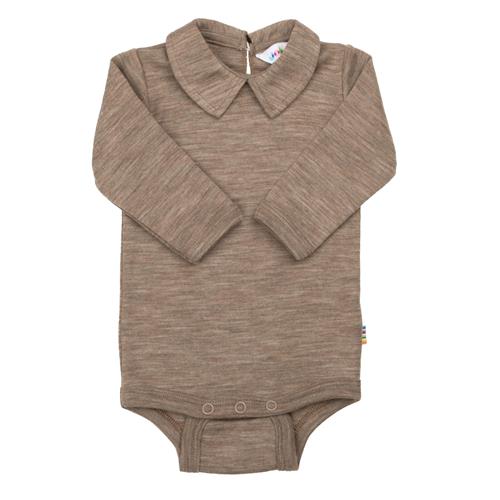 Joha Babyuld Body Med Krave Beige Melange  Beige Melange-80 cm Wool Beige  80 cm  Unisex