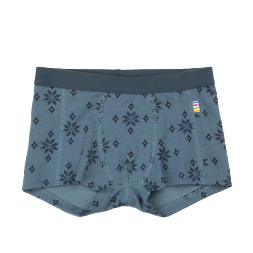 Joha Boxershorts I Uld Blue  Blue-110 cm Wool Blå  110 cm  mand