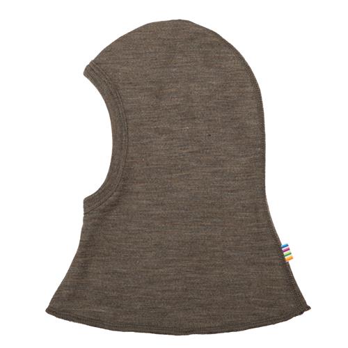 Joha Balaclava I Dobbelt Lag Uld Brown Melange  Brown Melange-48 cm Wool Brun  48 cm  Unisex