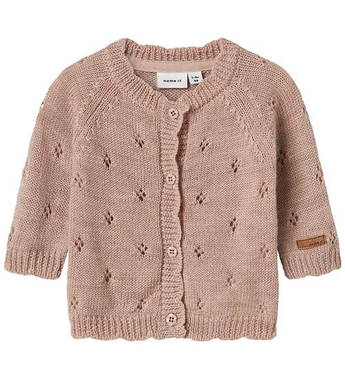 Name It Cardigan - Uld - Strik - NbfWrilla - Shadow Gray