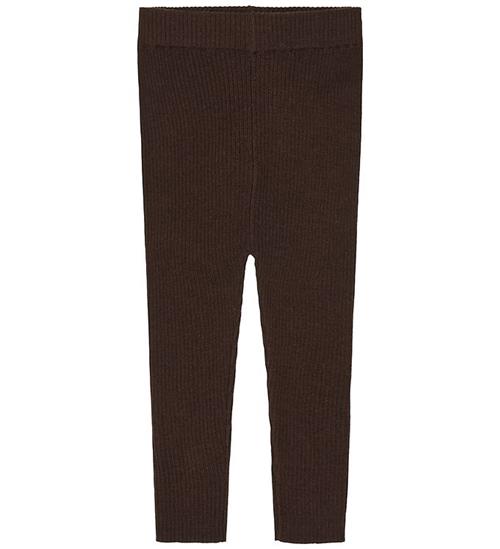 FUB Leggings - Rib - Strik - Uld - Mocca