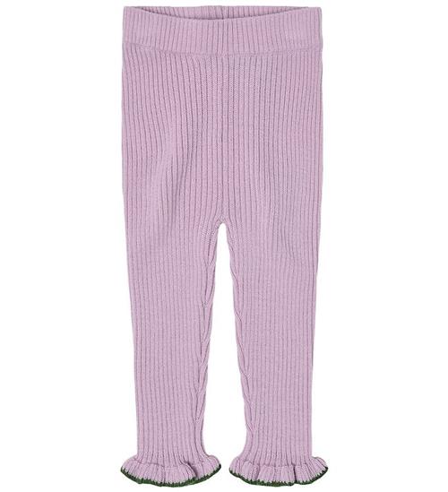 FUB Leggings - Rib - Strik - Uld - Iris