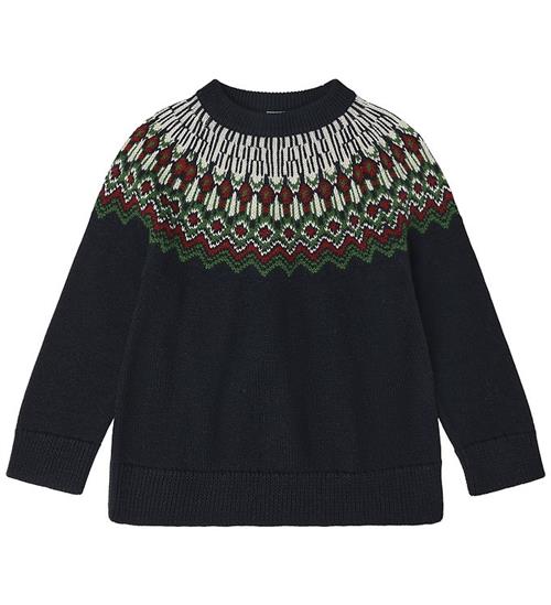 FUB Bluse - Strik - Uld - Dark Navy