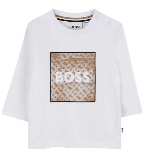 BOSS Bluse - Hvid m. Print