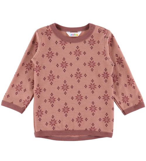 Joha Bluse - Uld/Bomuld - Rose m. Snefnug
