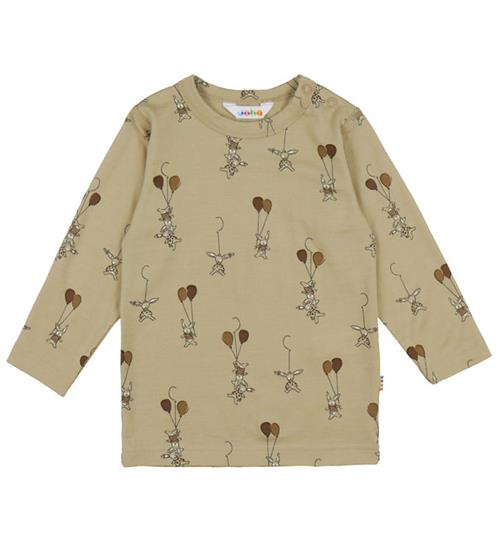 Joha Bluse - Uld - Beige m. Kaniner