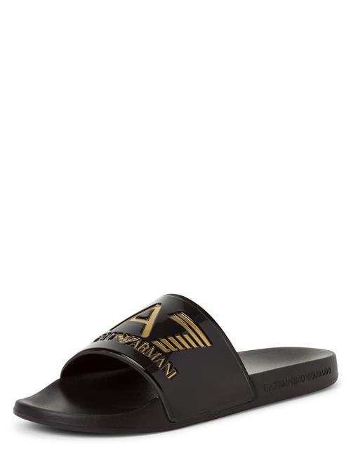 EA7 Emporio Armani Pantoletter  guld / sort