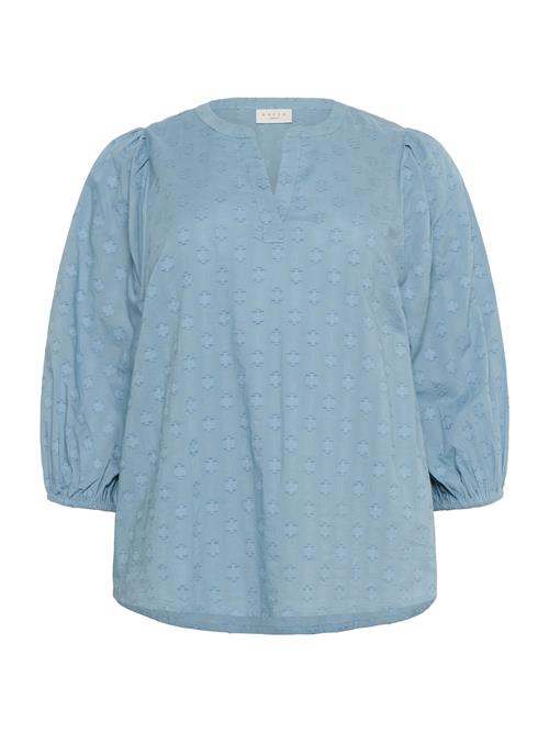 KAFFE CURVE Bluse 'KCLoulou'  dueblå / lyseblå