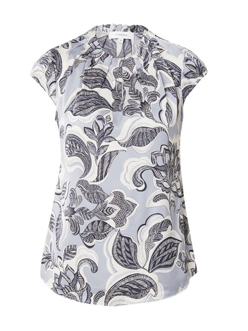 COMMA Bluse  lysebeige / navy / lyseblå