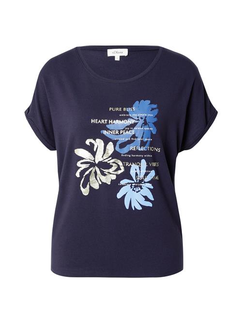 s.Oliver Shirts  blå / sølvgrå