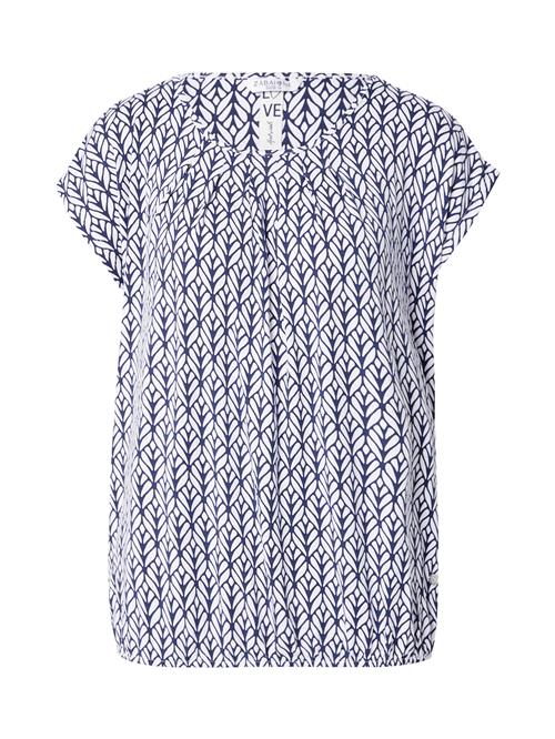 ZABAIONE Shirts 'Mi44nou'  navy / uldhvid