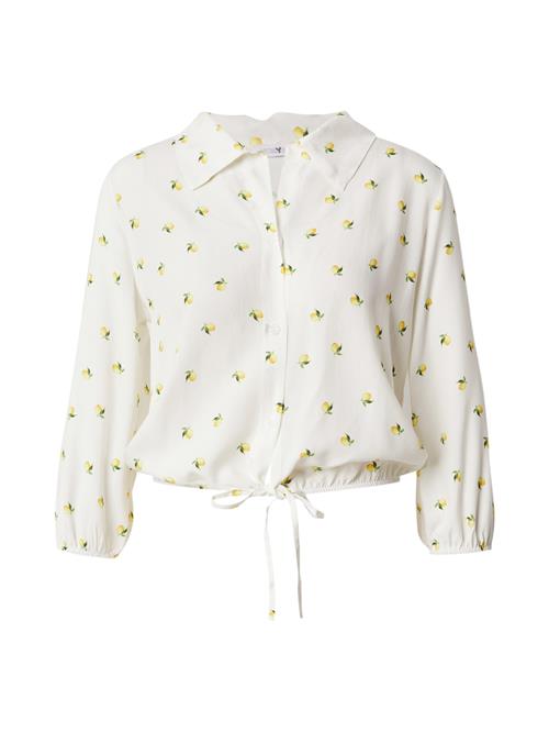 Se Hailys Bluse 'Ka44rena'  citron / grøn / hvid ved About You