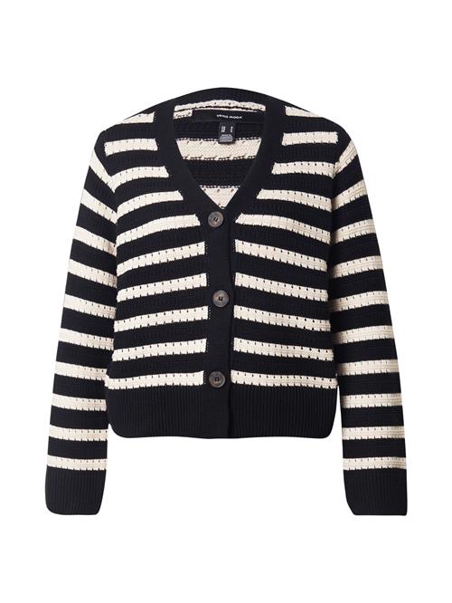 VERO MODA Cardigan 'VMCALLA'  creme / sort