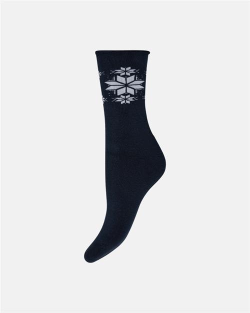 Ankelstrømper ´x-mas´ | Bomuld | Navy