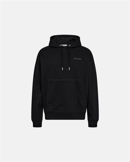 Sweatshirt m. hoodie "jay" | 100 Bomuld | Sort