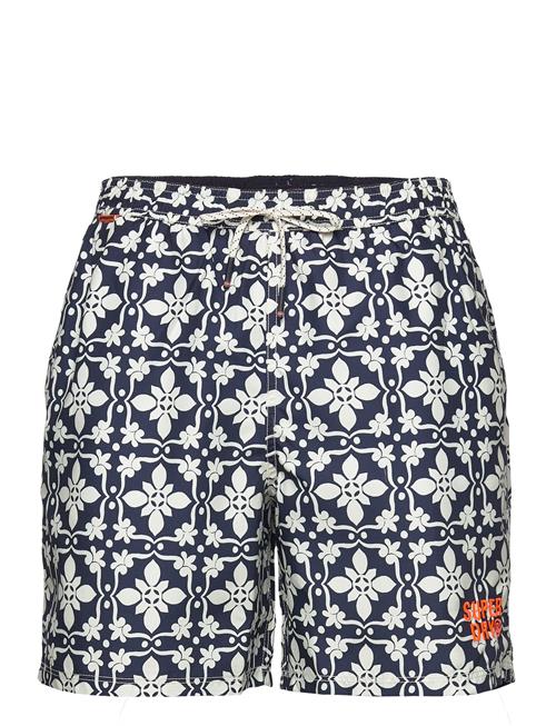 Tile Print 16 Swim Short Superdry Navy