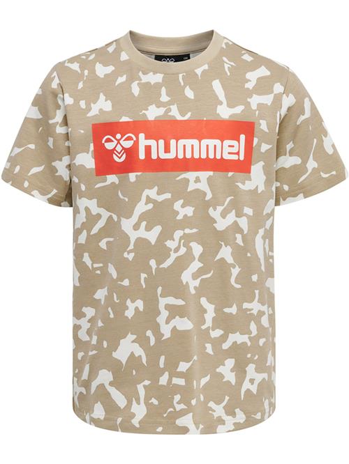 Hummel Shirts  mørkebeige / rød / hvid