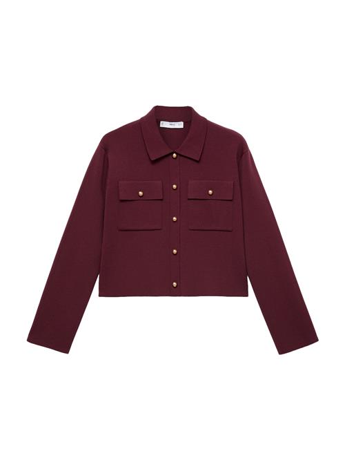 Se MANGO Cardigan 'SALMIN'  mørkerød ved About You