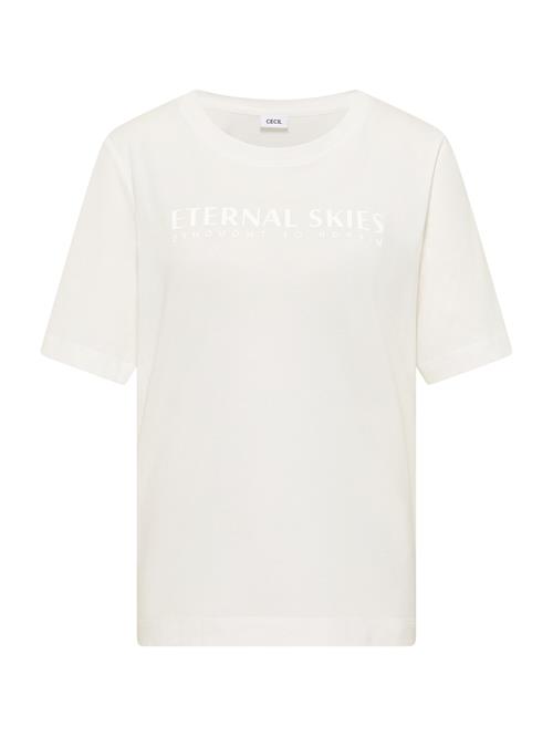 CECIL Shirts 'Eternal Skies'  hvid / æggeskal