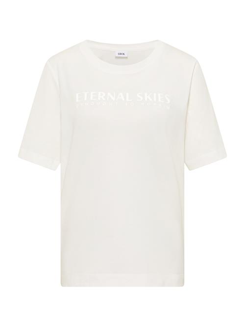 CECIL Shirts 'Eternal Skies'  hvid / æggeskal