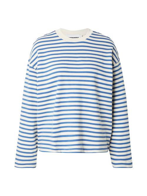 ARMEDANGELS Sweatshirt 'FRANKAA'  blå / hvid
