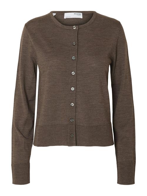 SELECTED Cardigan 'SLFTHEA'  mørkebrun