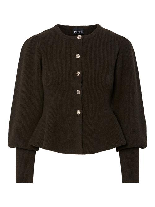 PIECES Cardigan 'PCAnnie'  mørkebrun