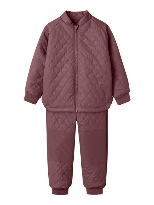 Se NAME IT Vandtæt Termosæt Quilt Mud Rub Rose Brown hos SmartKidz