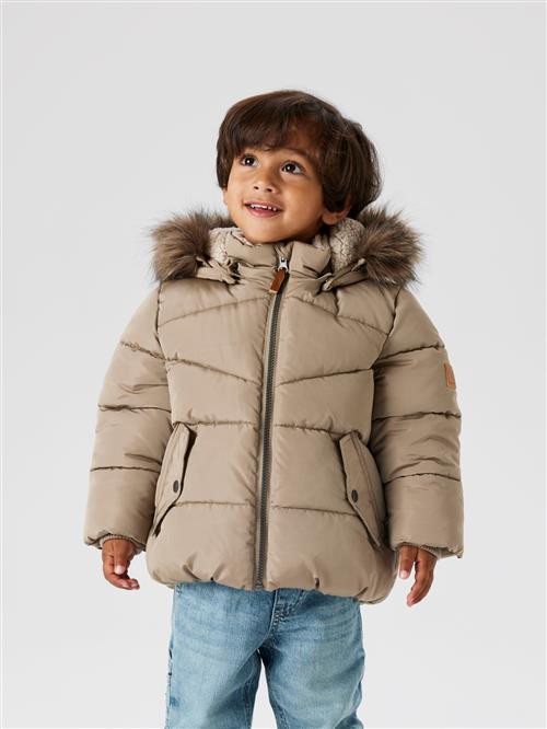 NAME IT Puffer Jakke Mathew Timber Wolf