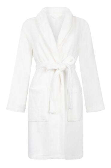 Hunkemöller Badekåbe Fleece hvid