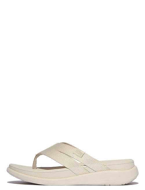 F-Mode Go Webbing Flatform Strappy Flip-Flops FitFlop Beige