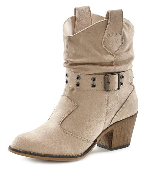 LASCANA Comwboystøvler  beige